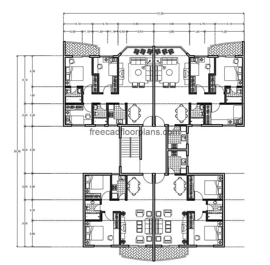 Residential Building Autocad Plan 2007202 Free Cad 